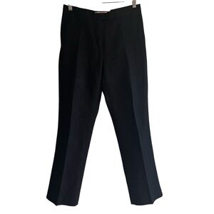 Maxmara linen straight leg black mid rise dress pants size 6 excellent condition